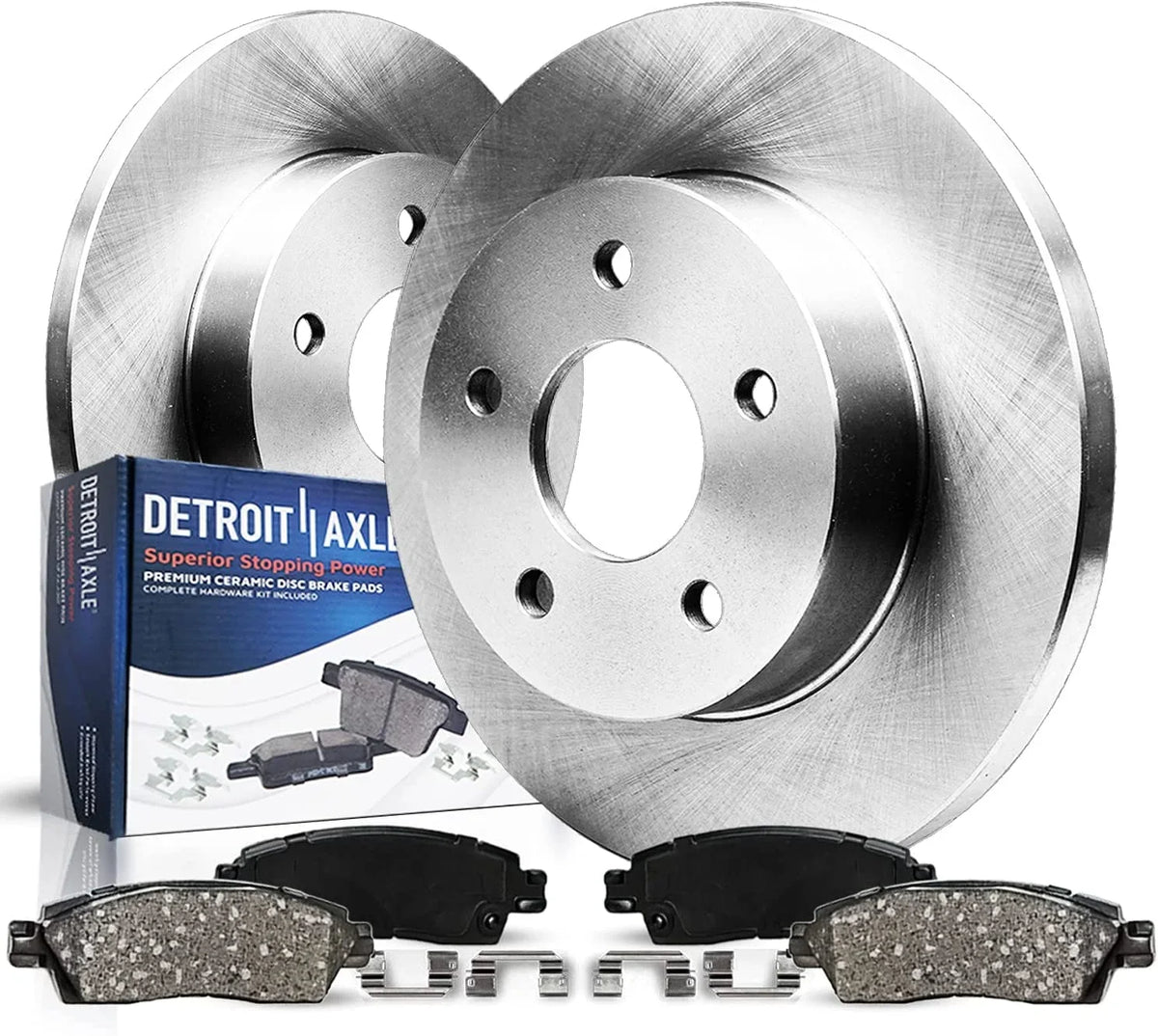Ceramic Axle and Replacement 2018 Kit 2020 Pads 2019 CX-5 - Brake Detroit for 2016-2021 2017 Brakes Disc Mazda REAR Rotors Brake