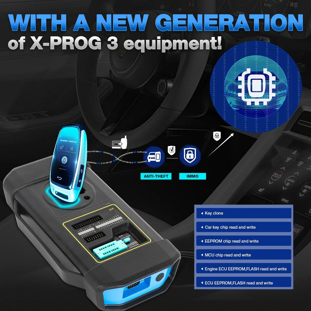 Key Diagnostic X431 2024 Programmer ,CANFD/DOIP,39+ XPROG-3 Systems ELITE Services Launch Newest Tool Car Scan IMMO with All
