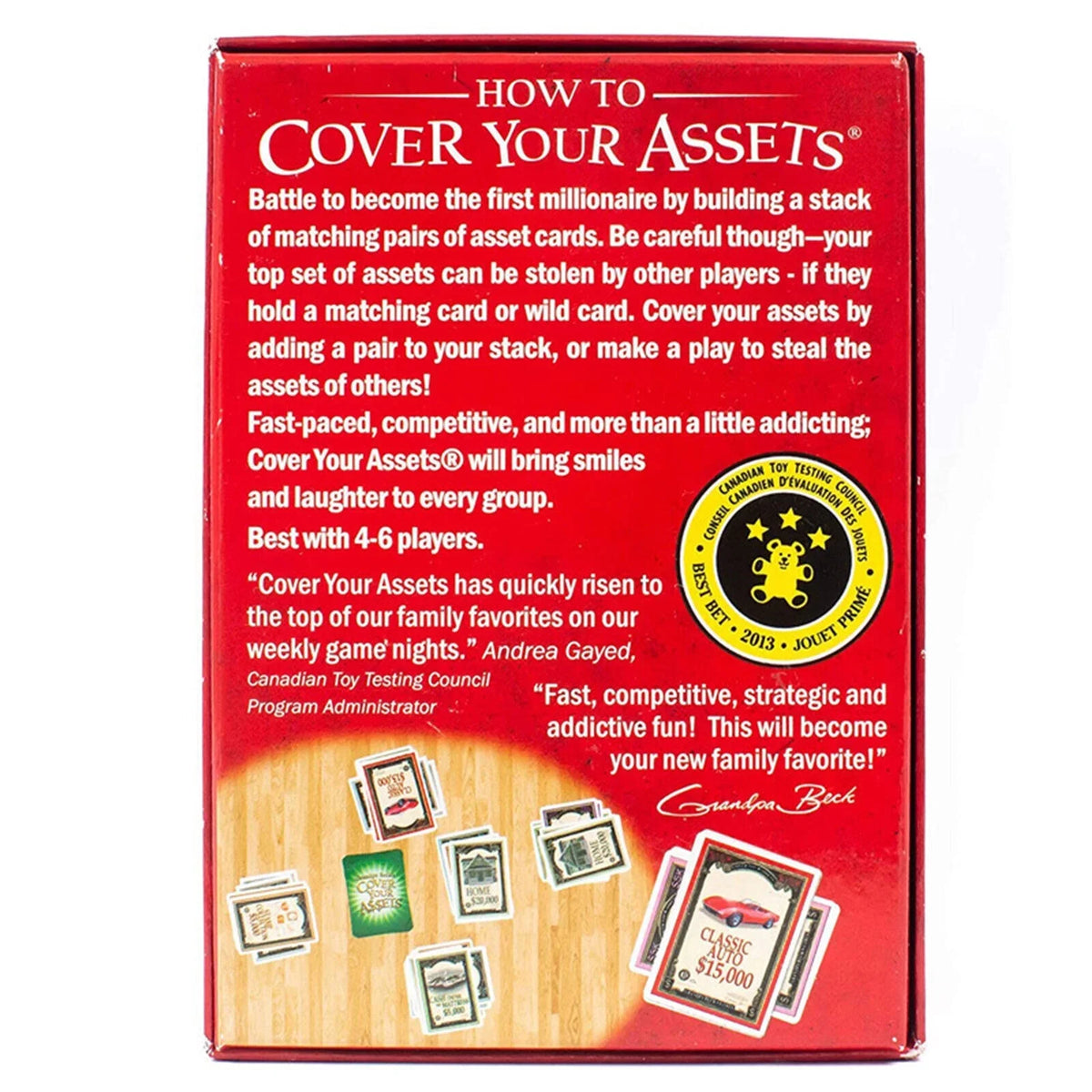 Family-Friendly Assets Collecting Toy Set Fun Card Grandpa Cover Your Becks Game