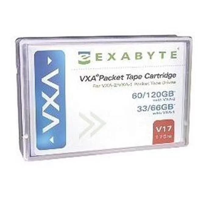 VXA VXA-1 Cartridge GB 33 EXABYTE 557.74 VXA-1 Cartridge ft Native-66 Data Tape V17 GB Compressed