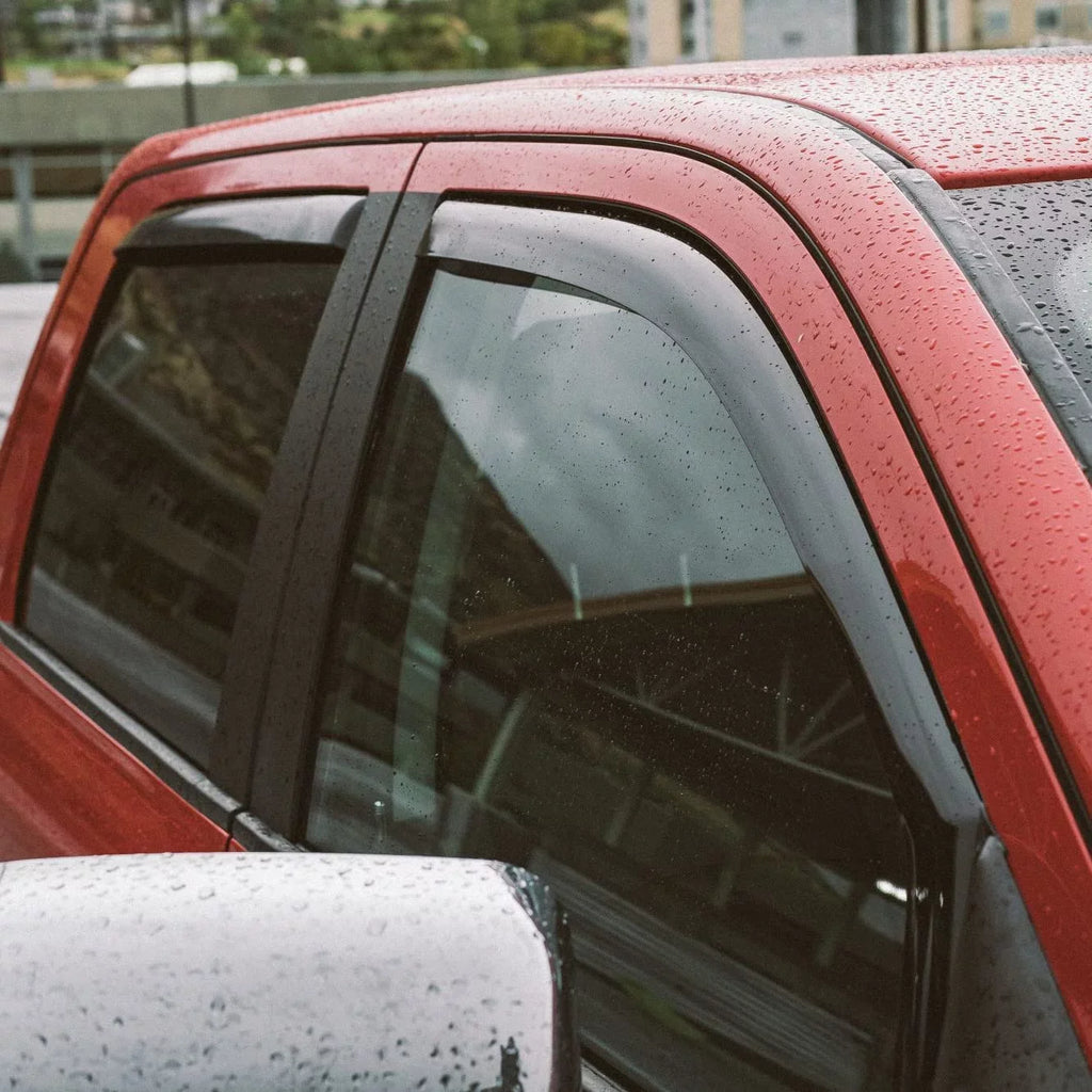 for - Durable Rain Voron 2019-2024 220010v Dodge Pieces Window Window Vent 4 Glass 2500 Deflectors, Guards RAM 3500 Trucks Extra Crew Visors, Cab, in-Channel