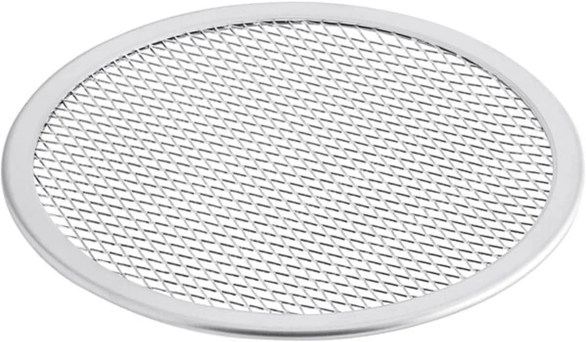 Aluminum Screen & Rim- Tray Baking Screen Round for TrueCraftware- 2 Kitchen Tray of Pizzeria Set Bakeware Restaurants Pan Baking Home Pizza Round Pizza Pizza Seamless 8”
