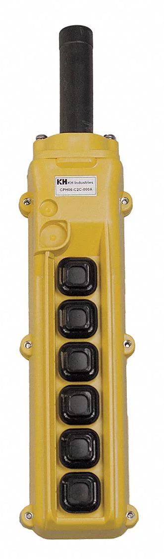 Pendant Kh Station,6,Push CPH06-C2C-000A Button,NO,Yellow Industries
