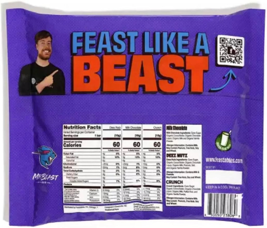 Chocolate Of Bars Mr. Bag Mini Beast 50 Feastables