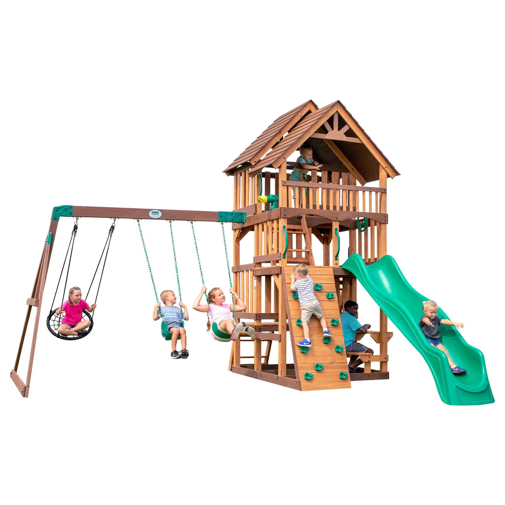 Discovery Swing Set Highlander Backyard