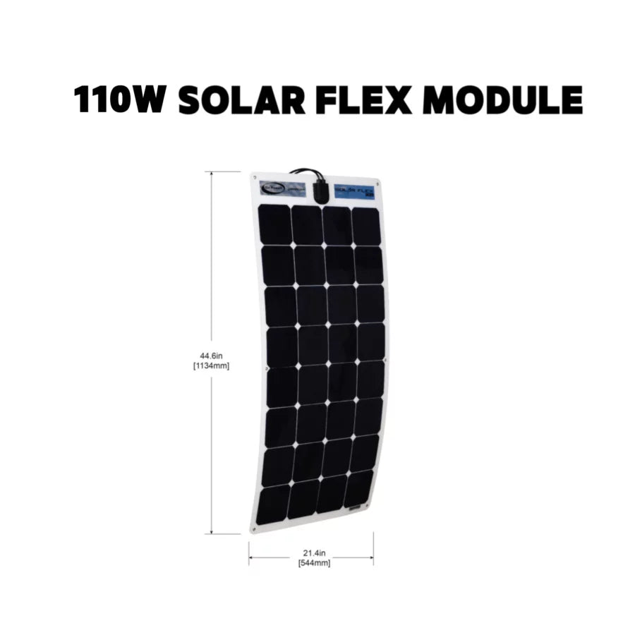 Amp with PWM Controller Solar 30 Solar Power! Kit Go Crystalline 100W Flexible Mono (GP-FLEX-100)