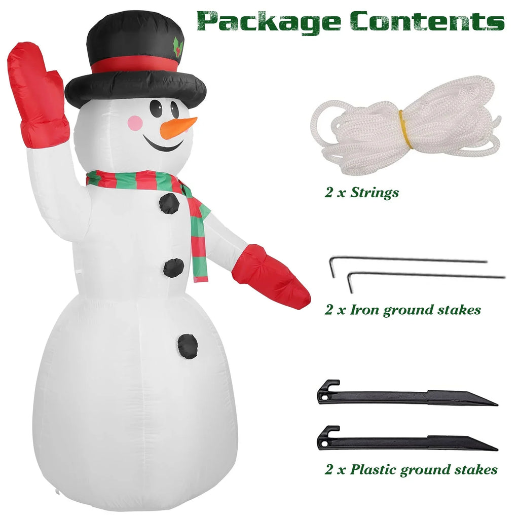 Huge Snowman Snowman, Lawn Holiday Blow Yard for Up Inflatable Light iMountek Winter Holiday Giant Yard 7.9ft Decoration, Christmas Party Up Garden Decor