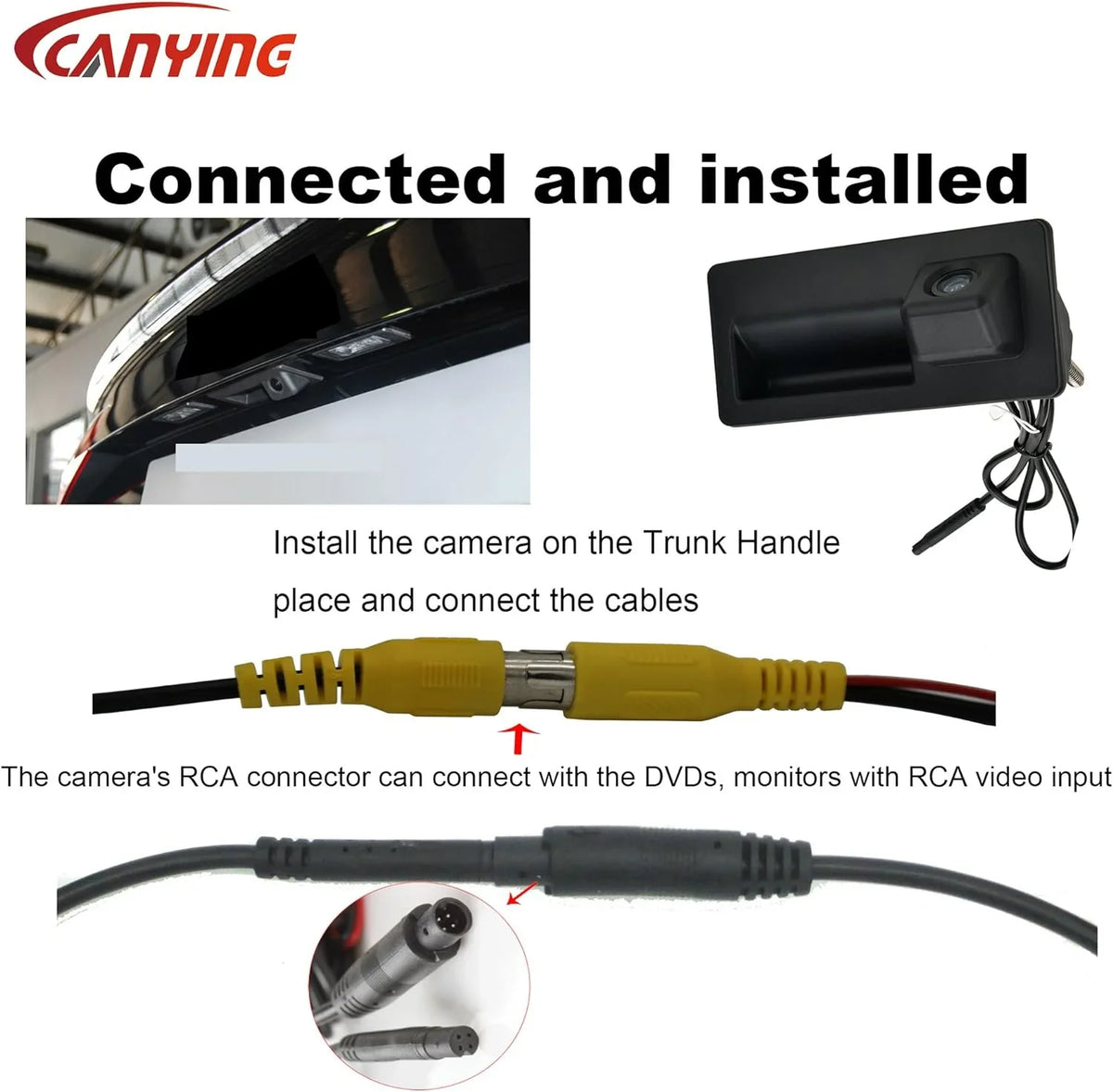 Camera for A4 Pat Pat Q3 for Handle Canying Touran VW Rear S5 View Car Audi Camera Trunk HD Tiguan A5 Golf Q5