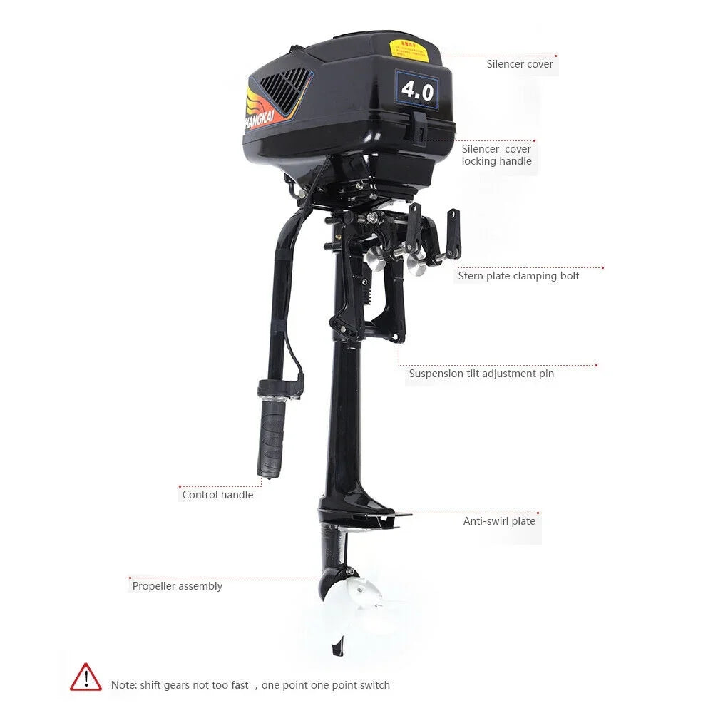 1000W Motor Outboard Trolling Electric Shaft Motor Outboard Boat 48V Short Fishing Engine
