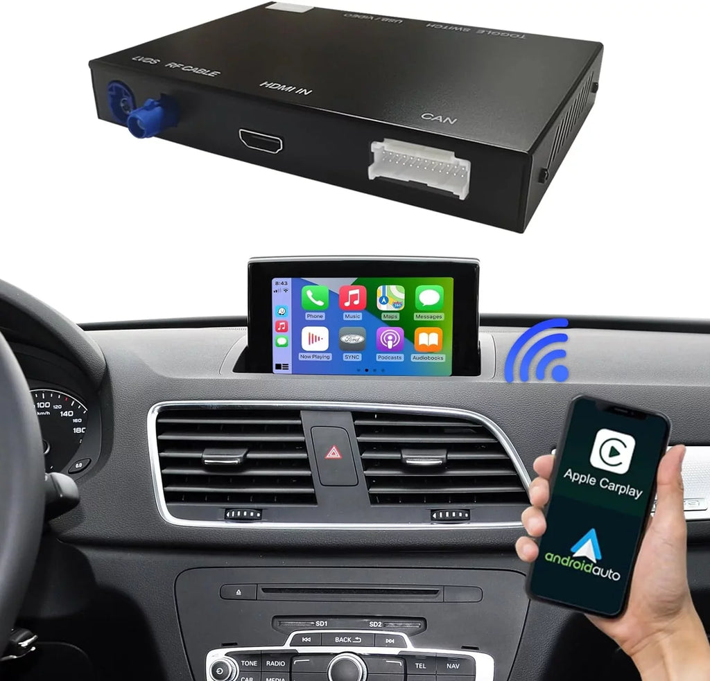 Road Kit 2014-2018 Top Android Module (HN+ 3G, Retrofit Decoder, Version), Mirrorlink, Audi Wireless Carplay Carplay MMI Auto Software Car Year Q3 Support with Camera for