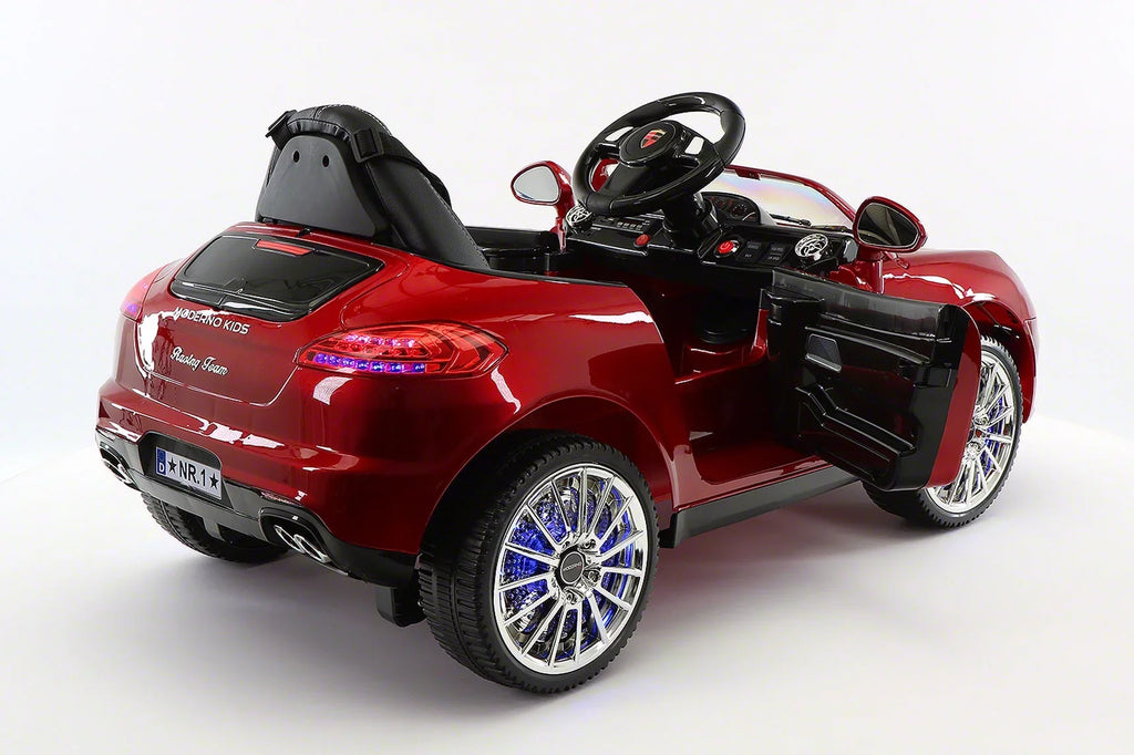 Ride-On Kiddie Electric 12V with R/C Roadster Parental Kids Cherry | Car Red Remote