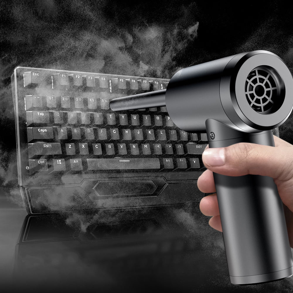 Electric Air for 50000RPM 6000mAh Portable Charge Light, with LED Cordless Blower Duster, Rechargeable Air Compressed Keyboard Fast Duster Air Computer