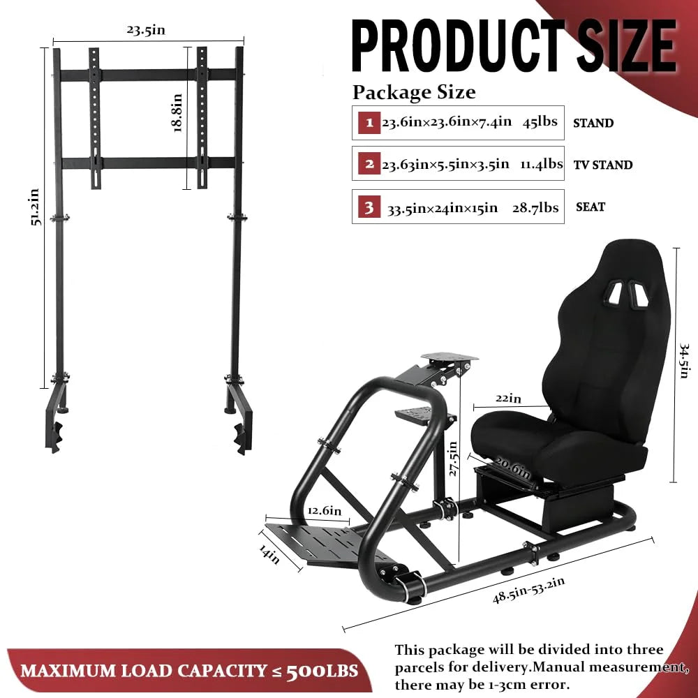 Fanatec Fit Racing Sim G920 Logitech Stand Cockpit TV & G923 with G29 Supllueer Thrustmaster Seat