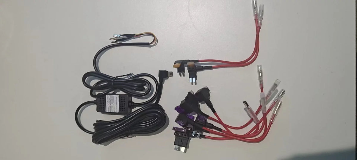 12V Parking Charger ，DashCam Recorder To Kit DVR Camera 24 Monitoring，Hardwire Charging Line Buck 5V Hour Cable Camera Dash