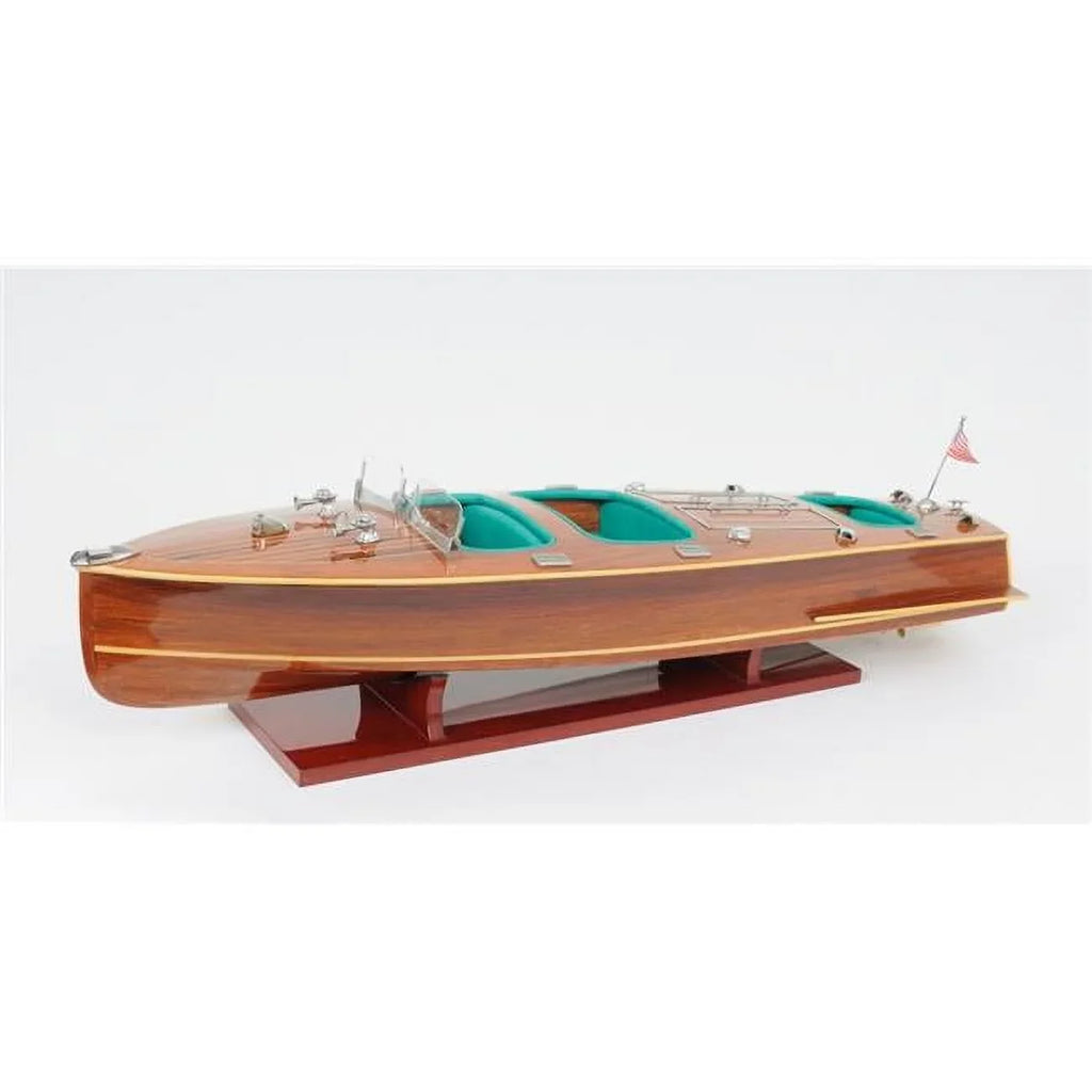 Chris Boat Craft Brown Decorative Triple Painted Cockpit 9 Wood C1928 Hand HomeRoots in.