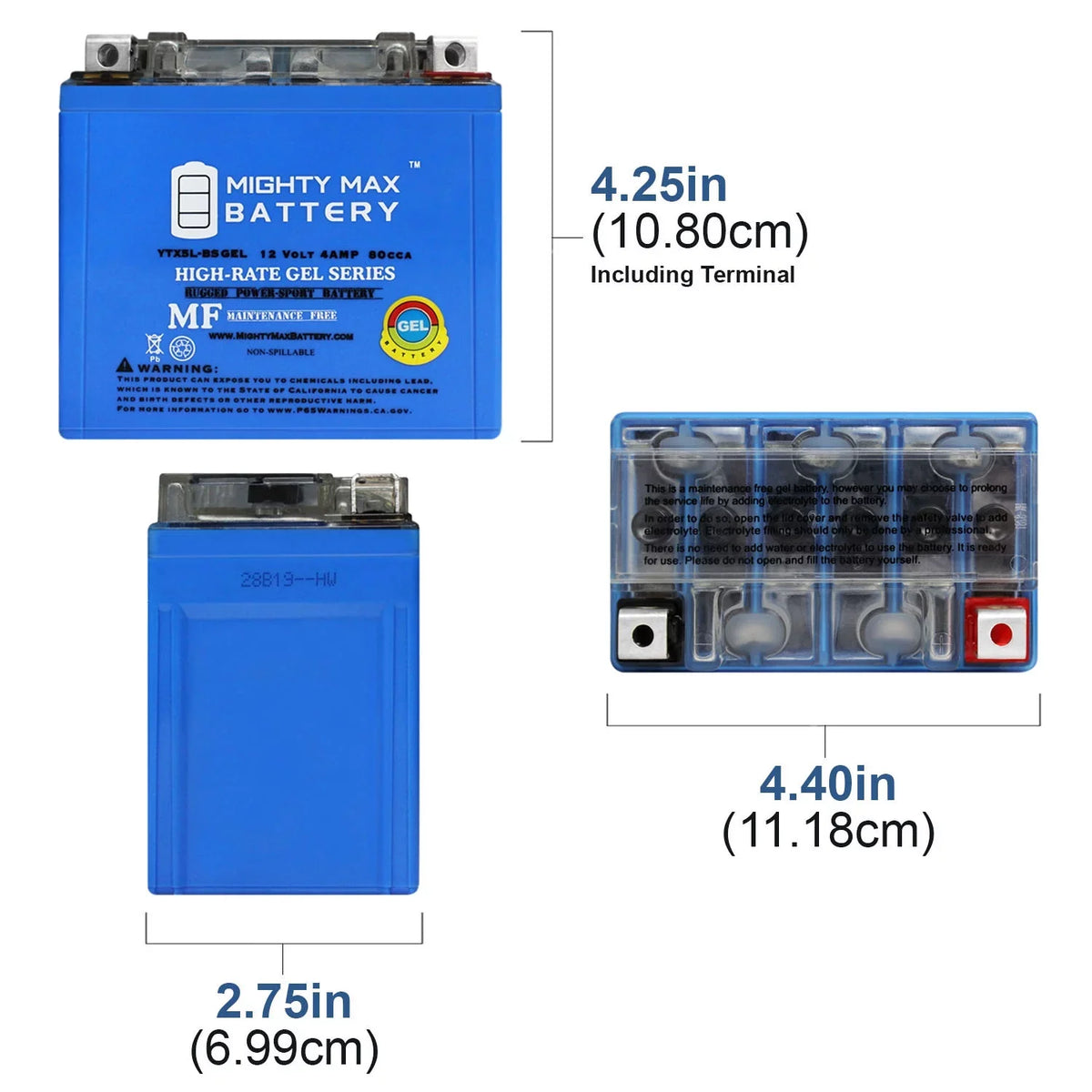 50 1Amp Kymco 2000 12V Charger GEL YTX5L-BS + Super - for 9 Battery