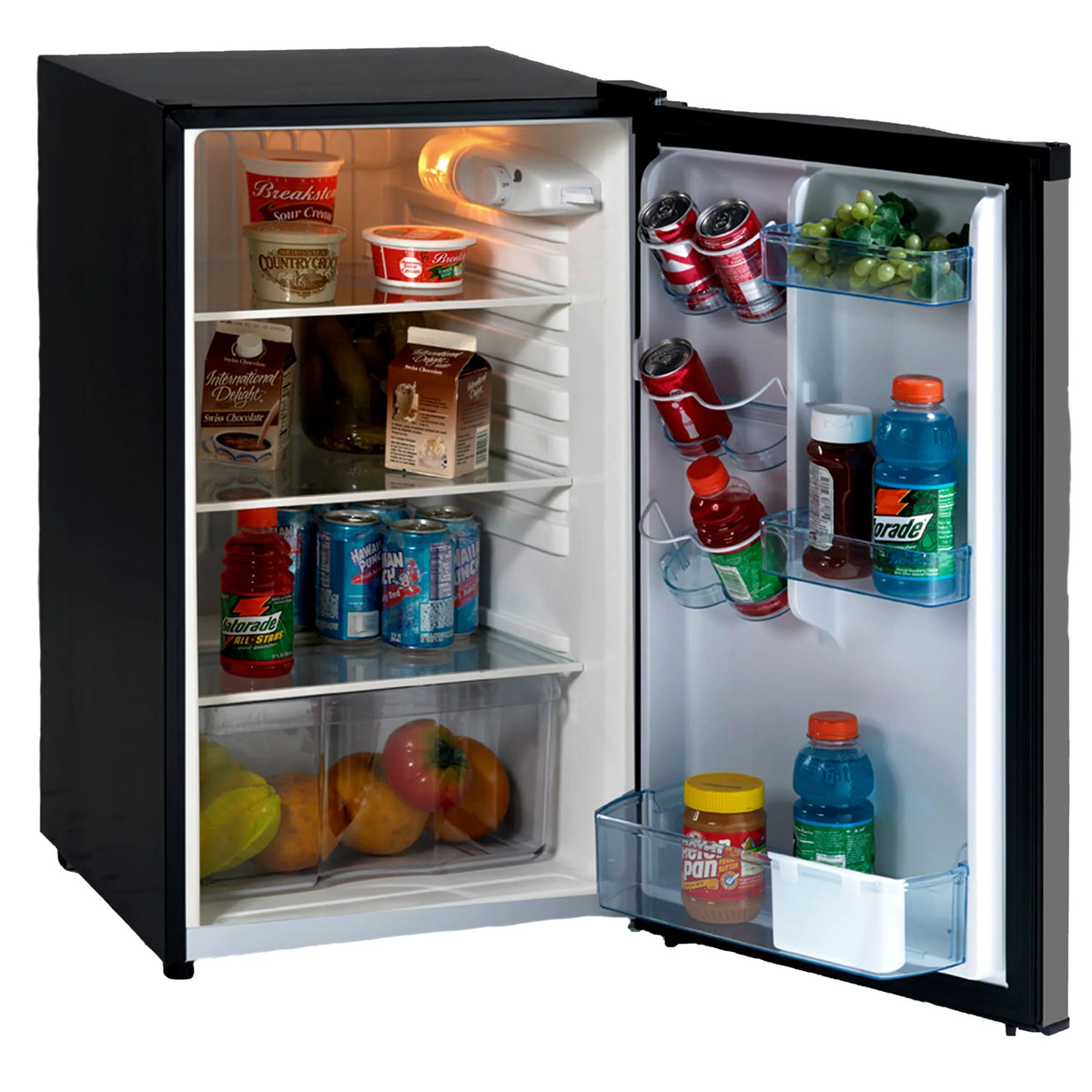 ft. in Steel Refrigerator, Stainless Compact Avanti 4.4 (AR4456SS) cu.