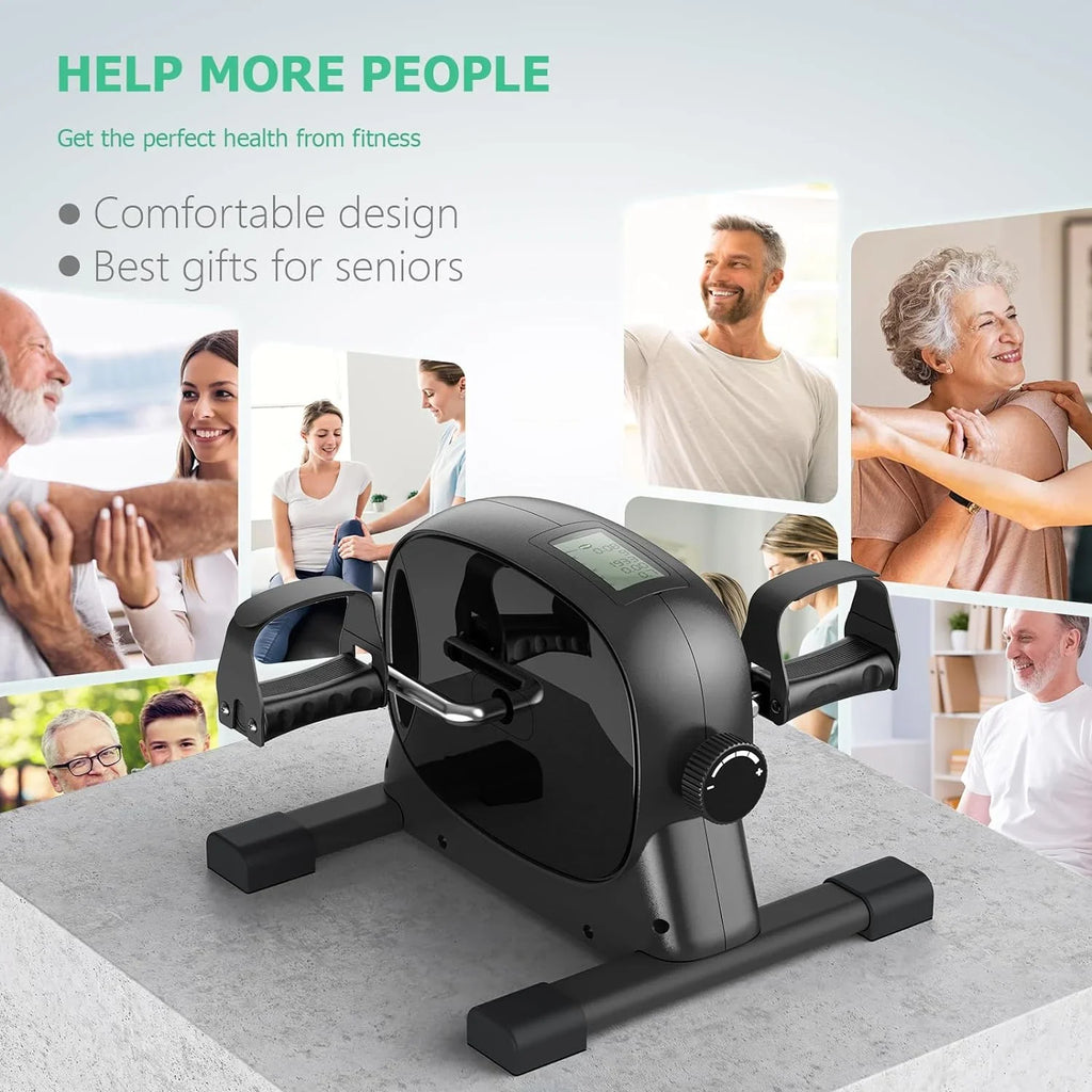 Exerciser for Bike Desk Leg Mini Exercise - Exercise Cyclace for Exerciser Workout Desk Cycle, Arm/Leg Home/Office Under Bike Pedal Portable