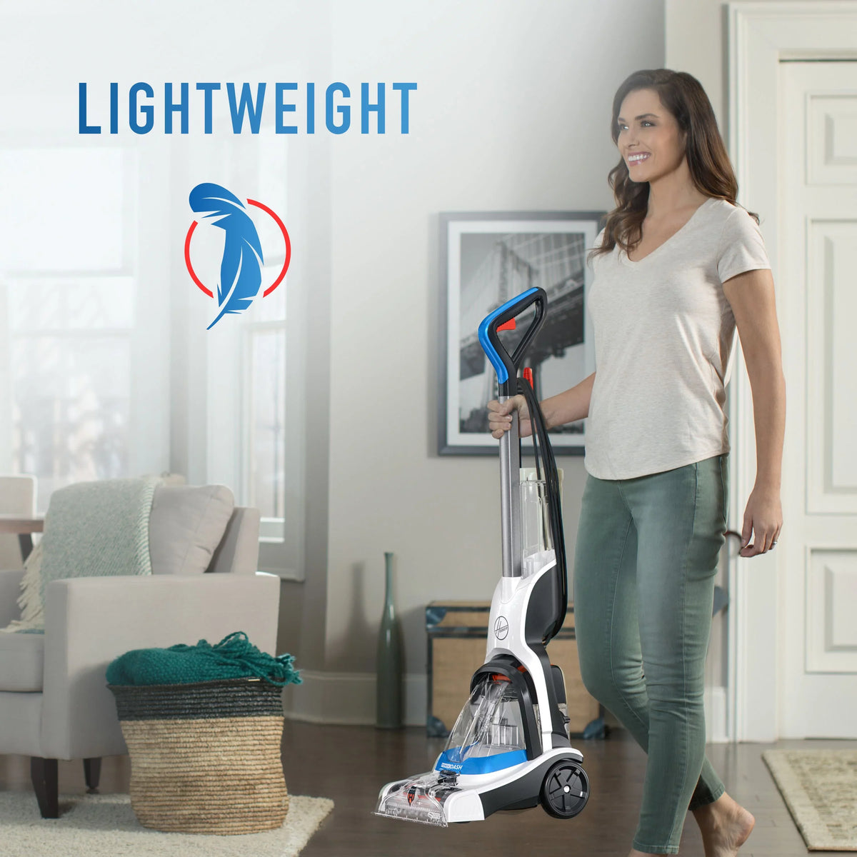 FH50710 PowerDash Brushes Carpet Hoover Antimicrobial with Compact Pet Cleaner Pet
