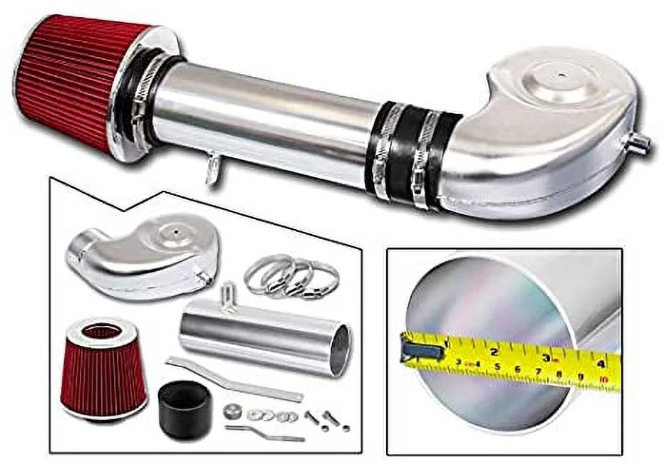 For Ram Ram Ram Dodge Filter 94-01 5.2L&5.9L Rtunes / Air 5.9L Dodge Compatible Combo + 94-02 V8 RED 1500 Racing Short Intake Kit
