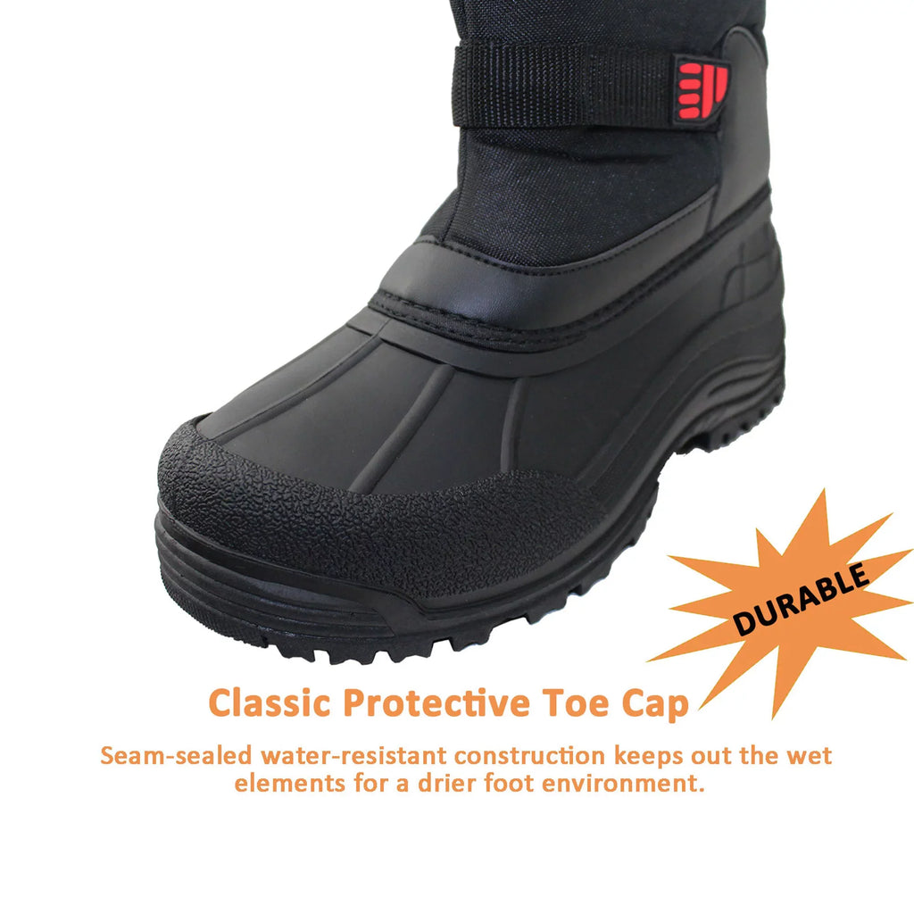 Insulated Size Tanleewa Boots Snow Shoe Adult Winter Male 11.5 Anti-Slip Boots Men's Waterproof