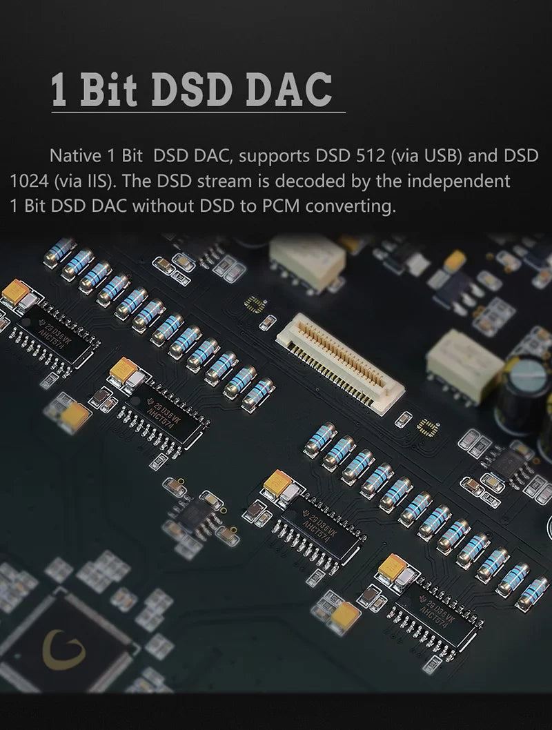 Decoder DSD (Black） R26 MQA Dual Gustard R2R LDAC Native Remote XMOS Discrete DAC Balanced with DAC Clock K2 Control