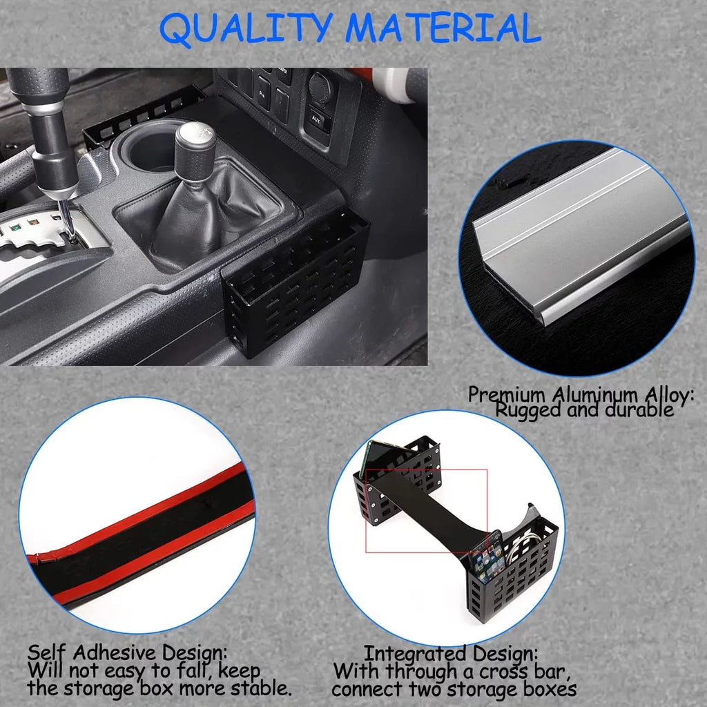 Compatible Black,Height Toyot@ Box Tinki Shifter Storage Car 5.3in,1PCS 2007-2021, FJ with Cruiser