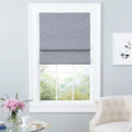 Shade, Dark Home Total Blackout Roman 31"x Bolan 64", Botanical Exclusive Grey