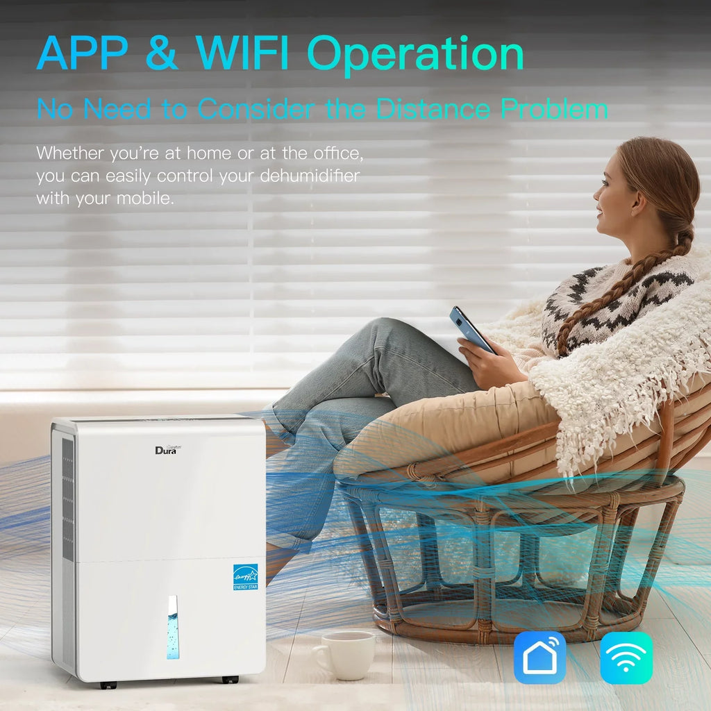 DOE to Dehumidifier Dehumidifiers 2012 (50 with 35 Basement,up for DuraComfort Pint 3000 Standard) Sq.ft WIFI Pint