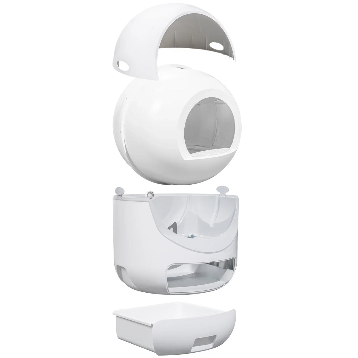 Control, Box, 2.4G Self & for Litter Box, Robot Smart App Litter Support Cat Litter Cleaning Automatic Multiple 5G Cats WiFi