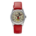 Swiss Watch 29mm Vintage Women's Mouse Metal Manual Leather Mickey Base Red Wind