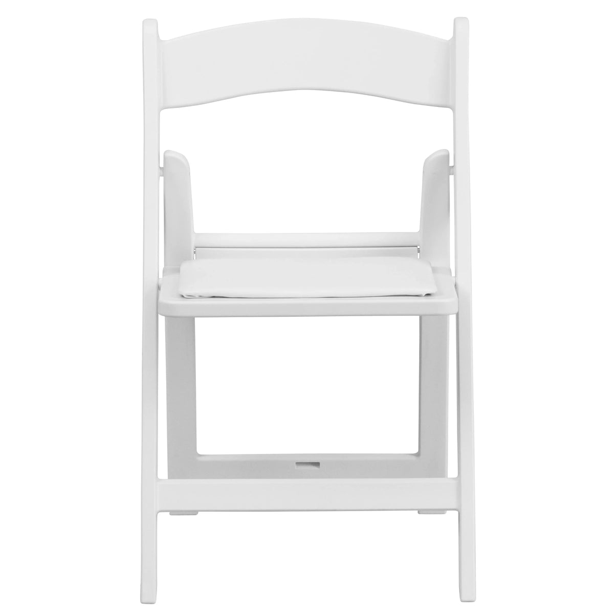 Resin White HERCULES Vinyl Furniture Pack Kids White Folding Flash Padded with Seat Chair 11