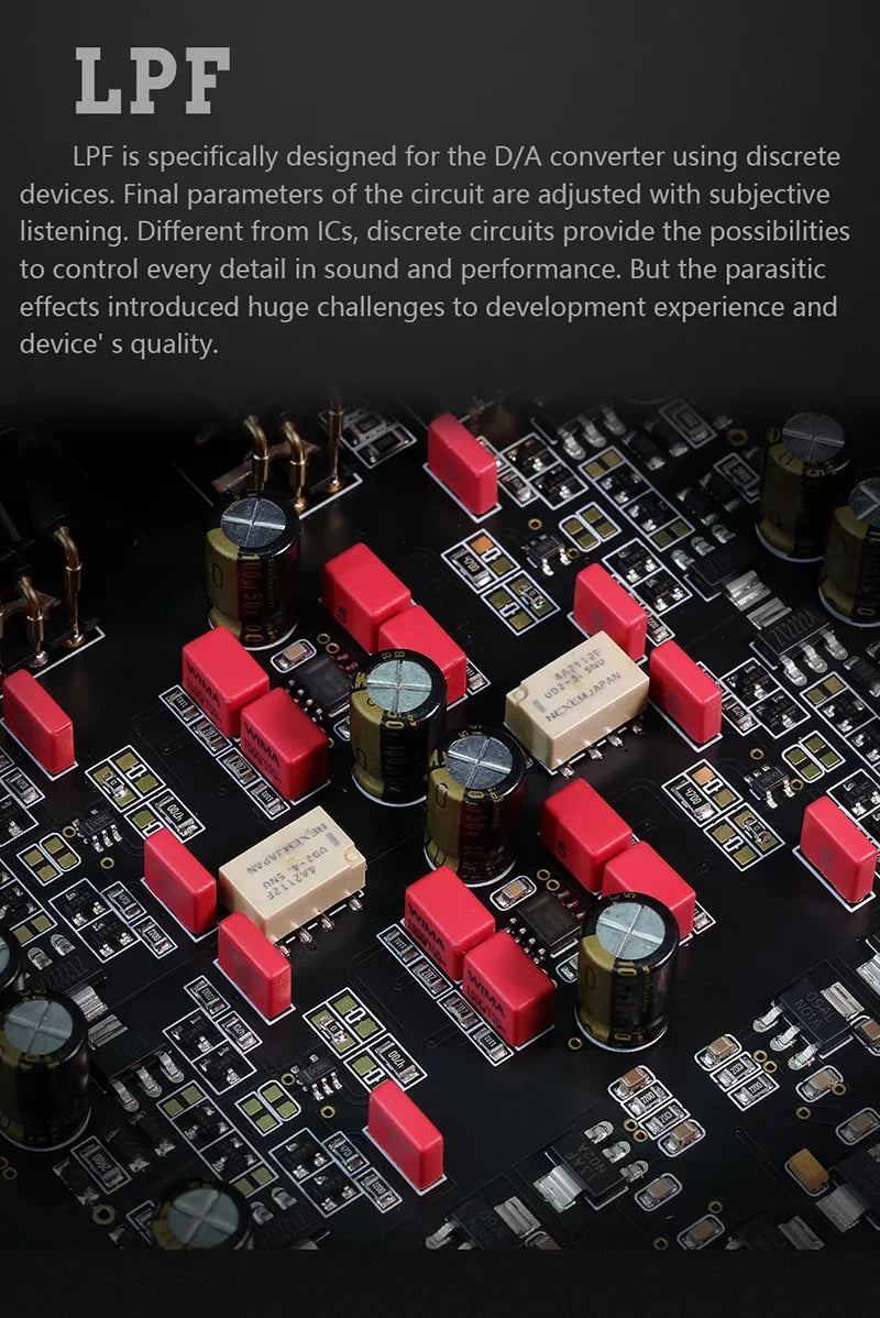 Decoder DSD (Black） R26 MQA Dual Gustard R2R LDAC Native Remote XMOS Discrete DAC Balanced with DAC Clock K2 Control