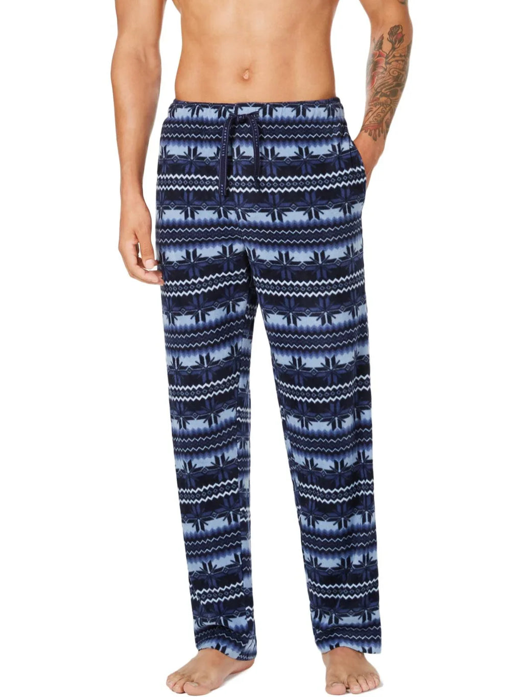 Sleep S Fleece Perry Ellis Navy Mens Lounge Pant
