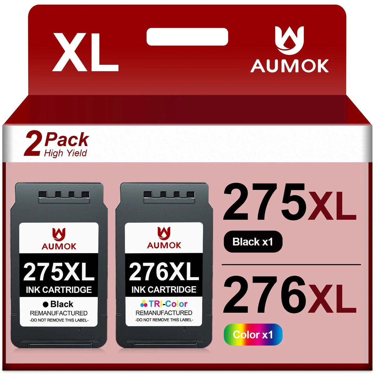 1 276 Color) TR4720 275 275 (1 Ink Printer TS3520 TS3500 for Black, 276 TR4722 Ink TR4700 Cartridges Replacement TS3522 PIXMA Canon for