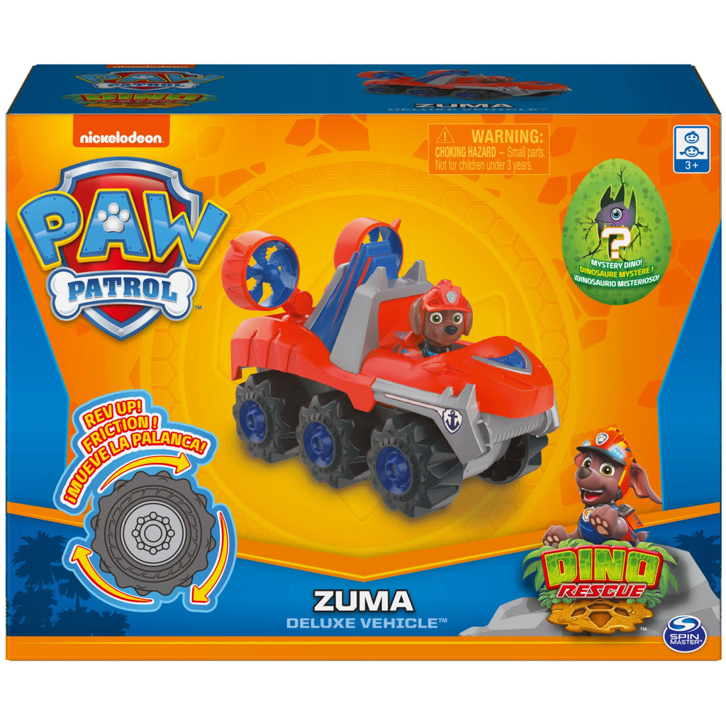 Rev Patrol, Up Zuma’s Mystery Vehicle for Dinosaur Rescue PAW with Deluxe Toys Ages Boys Figure, Up Dino Preschool Girls and & 3