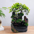 Fengshui Fountain Ornament Waterfall Miumaeov Rockery Decor Zen Desktop