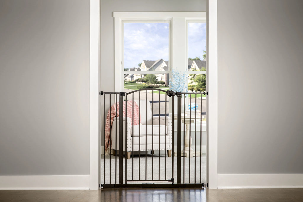 Tall Months, Décor Safety Bronze Gate, Baby Extra Gate 24 Group Regalo Baby Age Arched to 6