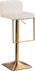 Velvet Set (Ivory Stools de Height Stools Island barra Modern Barstools cocina Chairs TJUNBOLIFE Island Kitchen Stools sillas Gold Chair Height Swivel Adjustable of for para Counter