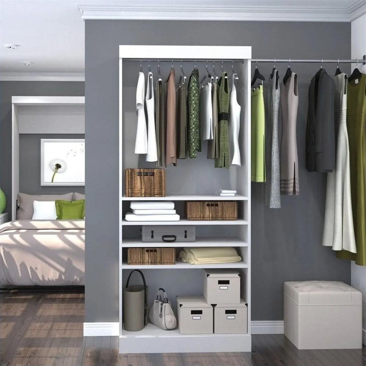 White in Storage 36" Designs Unit Atlin Corner