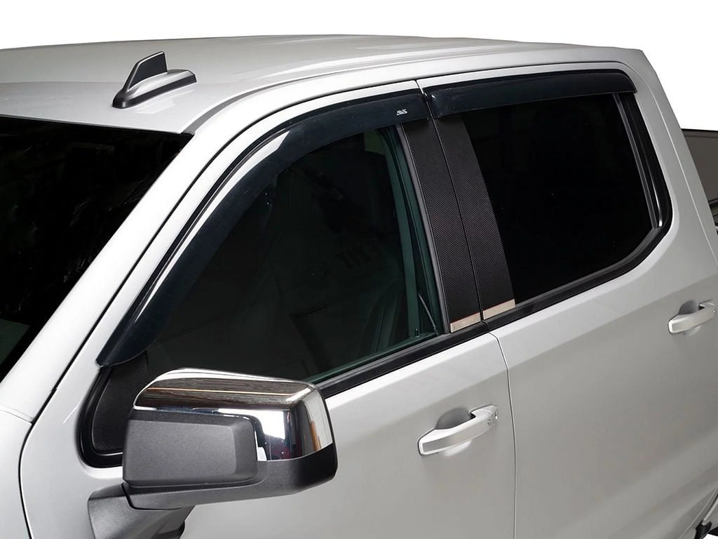 Deflectors - 4pc AVS Pathfinder Smoke Ventvisor 2022 Window Mount Outside Nissan