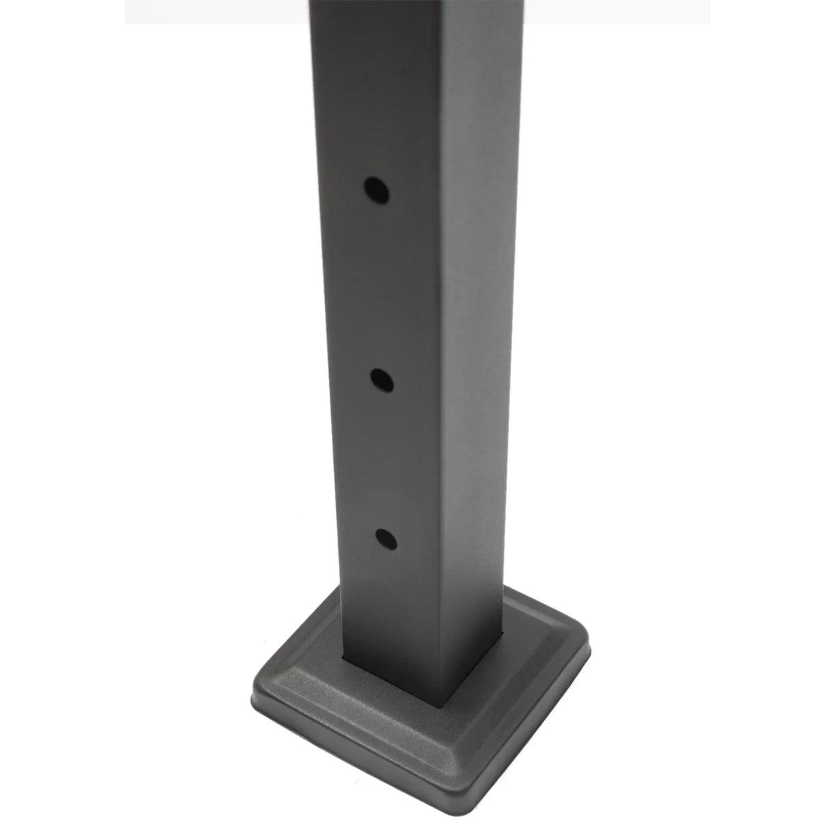 Railing Level Post Steel Cable Stainless for Two Railing Post System Deck Concrete Sides Wood Pre-Drilled Fence Cable 36''x2''x2'' Square Level