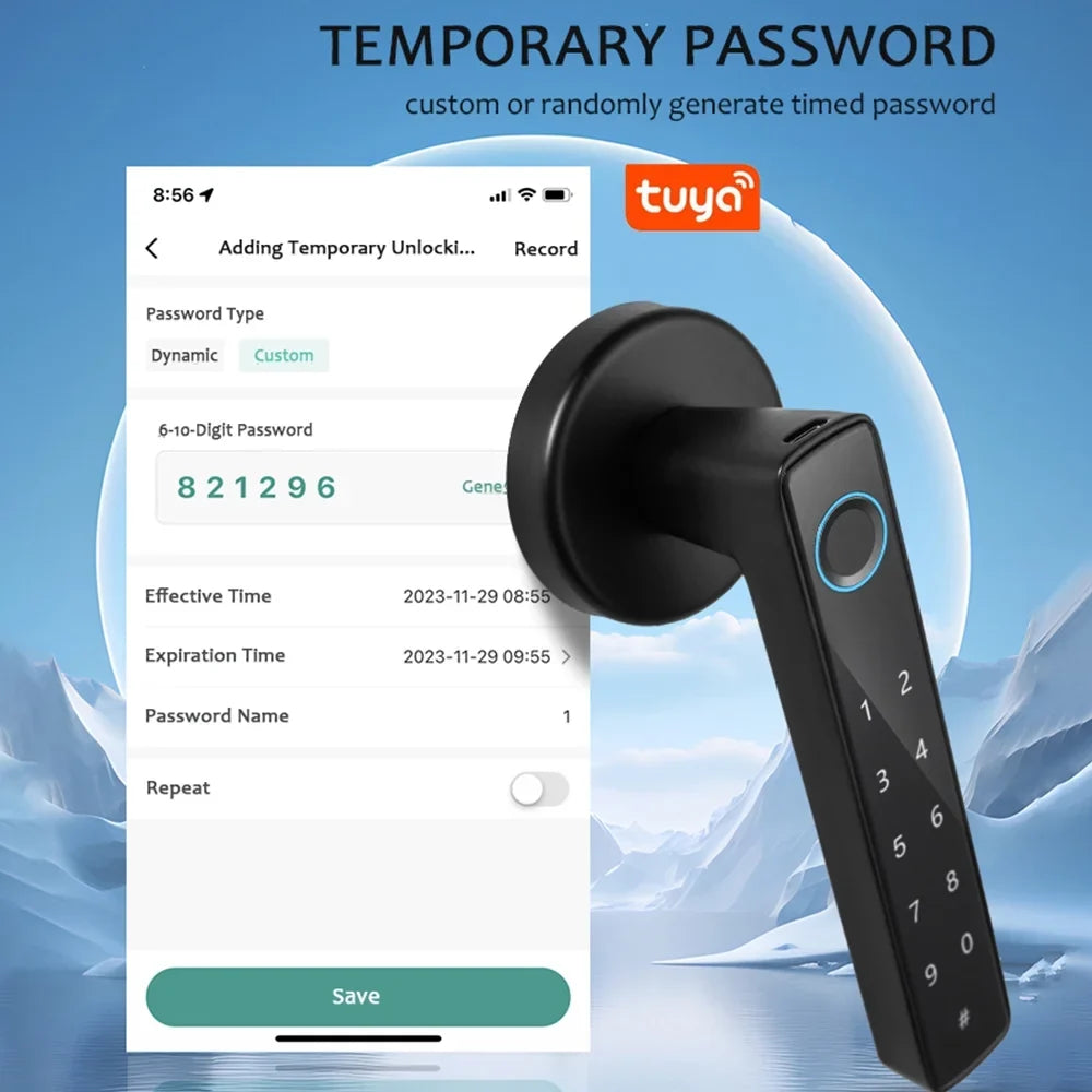 Keyless Entry Lock Smart Door Anself Lock Wafu