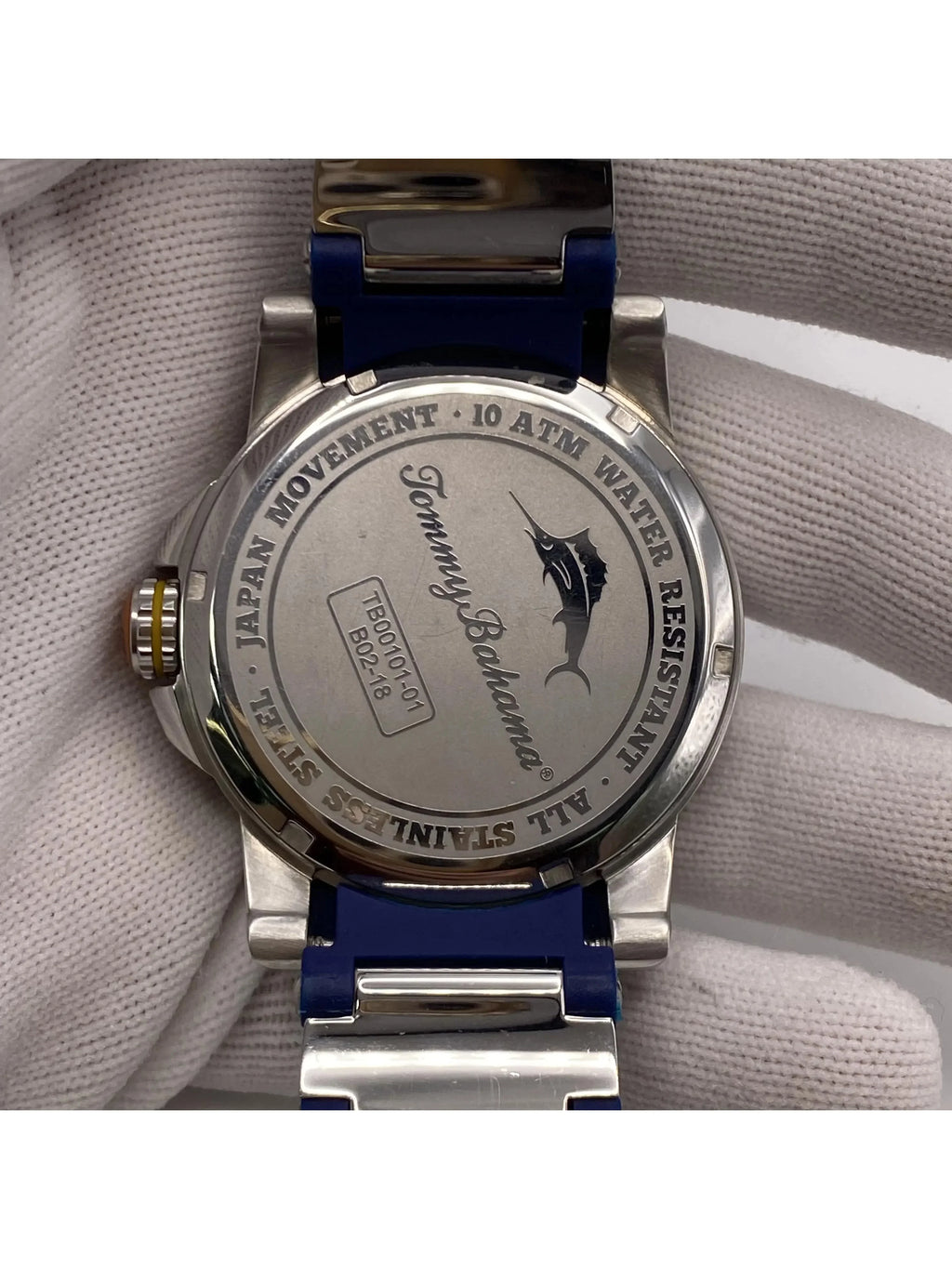 Quartz Tommy Watch Pre-owned Mens Steel Bahama TB00101-01 (Good)