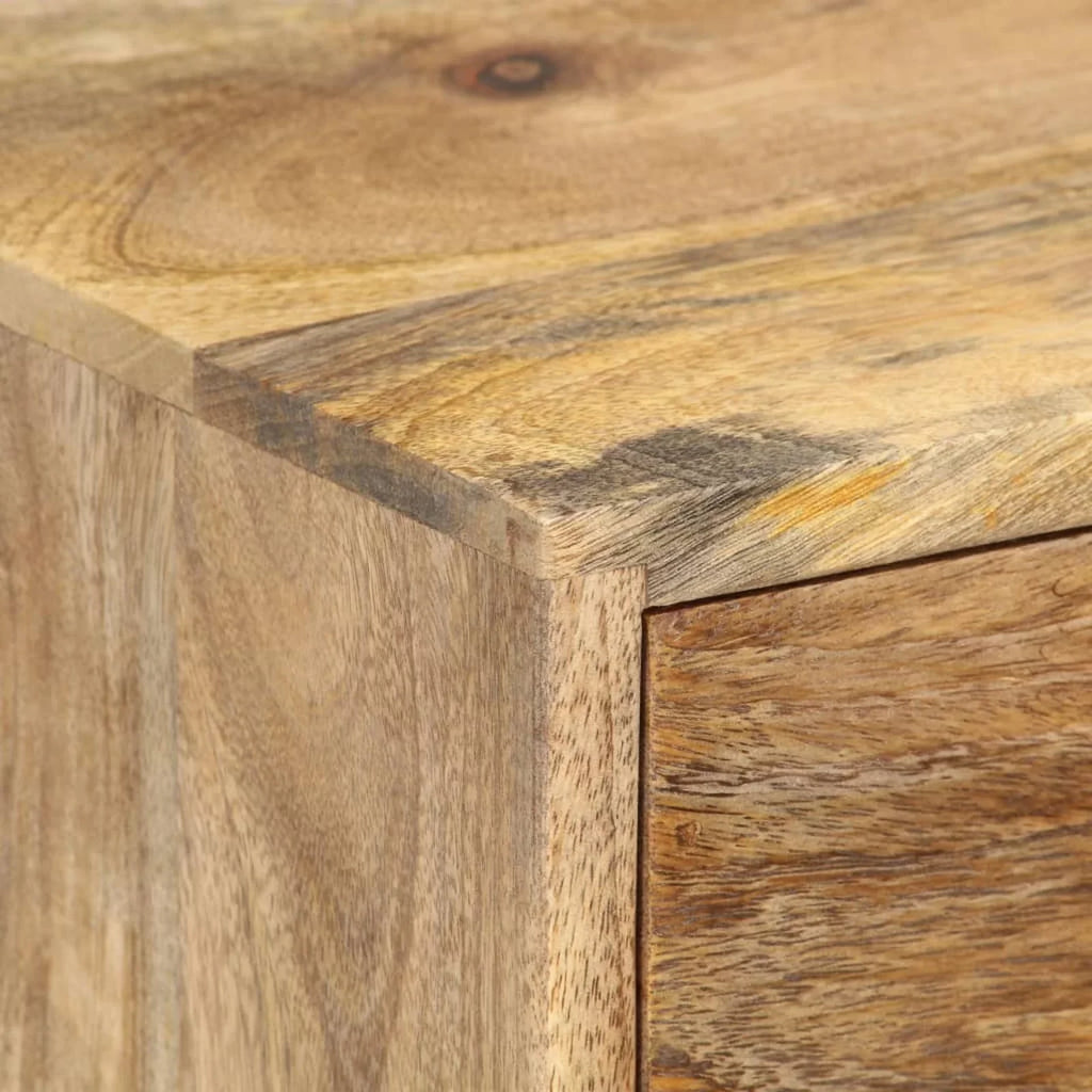 14.2"x11.8"x23.6" Cabinet Bedside Mango Dcenta Solid Wood