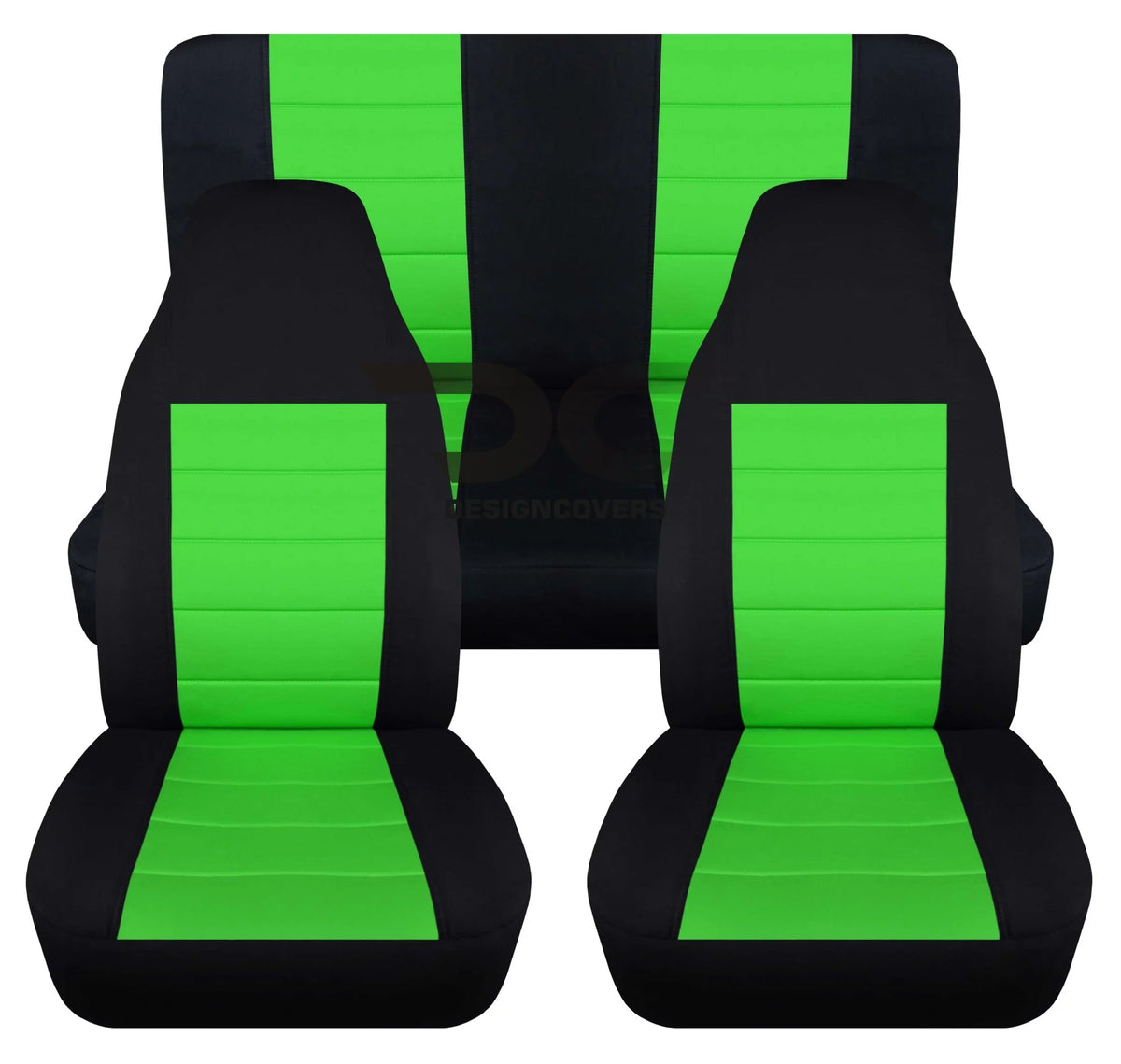 and T240-Designcovers LJ 2003-2006 Lime Jeep Green Black Set Full with : Wrangler Compatible -
