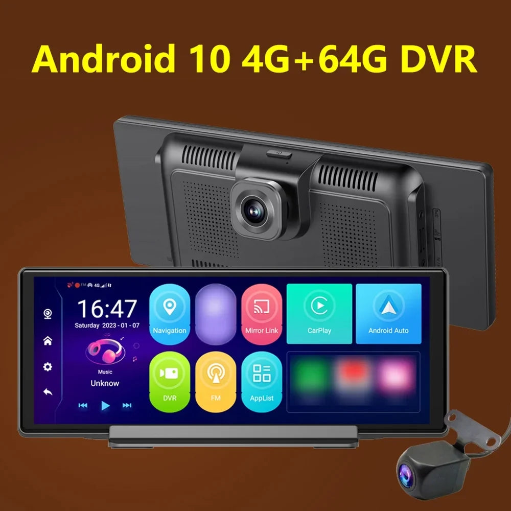 Dual Inch 10.26 Anself WIFI Dashcam Navigation Car DVR GPS Camera 10.0 Android