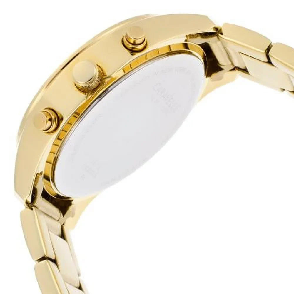 Yellow New Japanese Watch Display Quartz Caravelle Women's Analog York 44L116