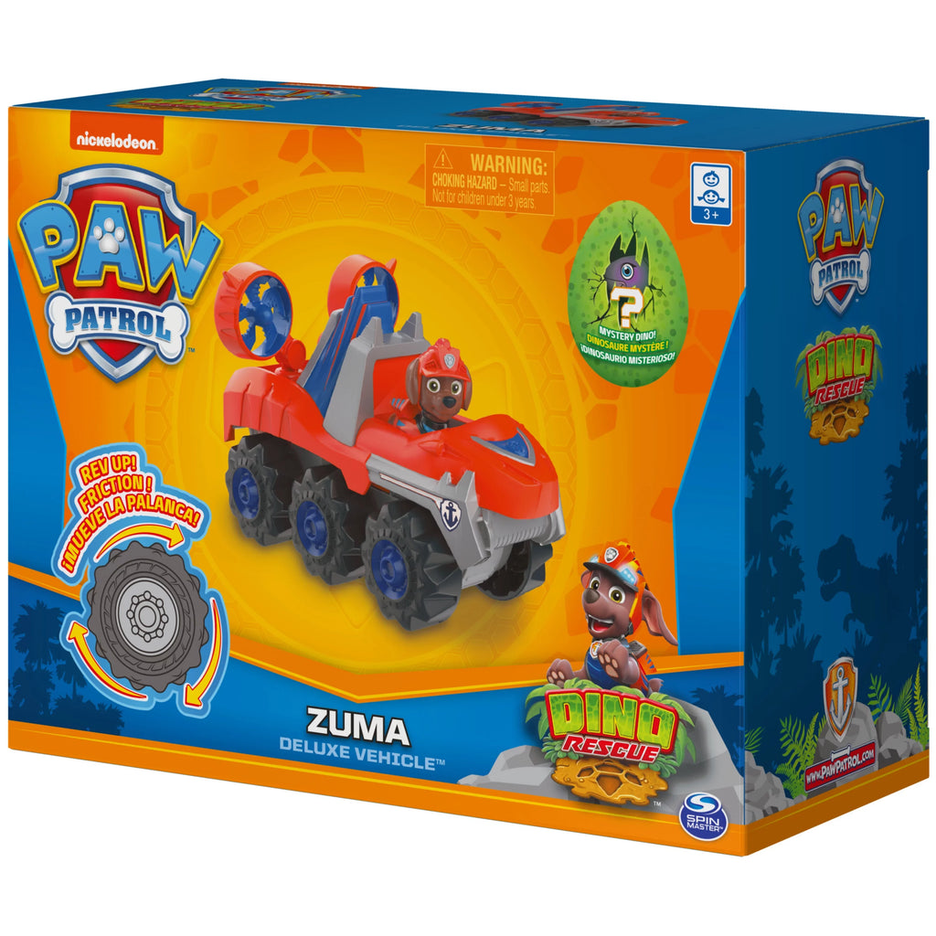Rev Patrol, Up Zuma’s Mystery Vehicle for Dinosaur Rescue PAW with Deluxe Toys Ages Boys Figure, Up Dino Preschool Girls and & 3