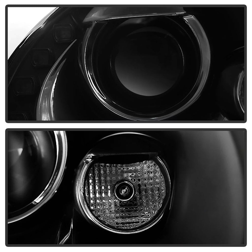 Beetle LED - - Headlights Spyder Projector DRL Volkswagen Black 06-10